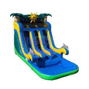 WS-086D / 18 ft / Tropical Water Slide
